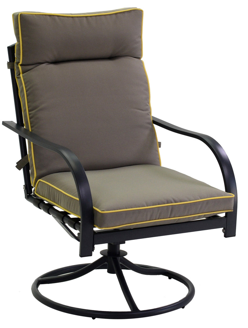 Set Salotto da Giardino in Metallo Taranto Antracite