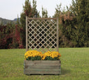 Fioriera da Giardino con Traliccio 80x40x135 cm in Legno
