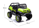 Macchina Elettrica per Bambini 12V con Licenza Mercedes Unimog Verde 