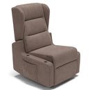 Poltrona Alzapersona Elettrica 71x79x106 cm in Tessuto Bilbao Fango