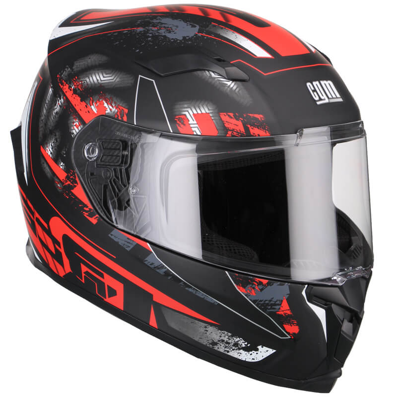Casco Integrale per Scooter Visiera Lunga CGM Jerez 307G Rosso Opaco Varie Misure