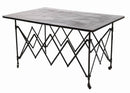 Tavolo da Giardino in Acciaio 135x89H75cm Noble