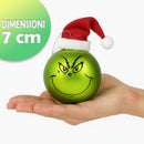 Set 8 Palline di Natale Pupazzo Verde da 7 cm Decorazione Palle Natalizie