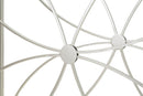 Console Paradise Coppia 100x30x78 cm in Metallo e Vetro Argento      