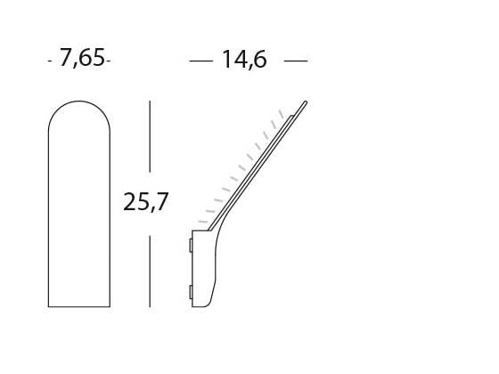 Applique da Esterno a LED 8W Sovil Surf Bianco