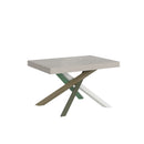 Tavolo Allungabile 140/400x90 cm Volantis Cashmere Gambe Multicolore 4/A      