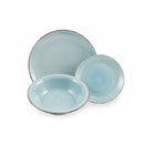 Servizio Piatti 12 Pezzi in Gres VdE Tivoli 1996 Baita Acqua Ocean