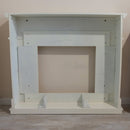 Cornice da Pavimento per Inserto Camino Elettrico 110x94,9x24,9 cm in MDF Sined Pienza Bianco
