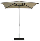 Ombrellone da Giardino 2x2 m Palo Ø38 mm in Alluminio Tessuto Dralon Acrilico Border Ecru