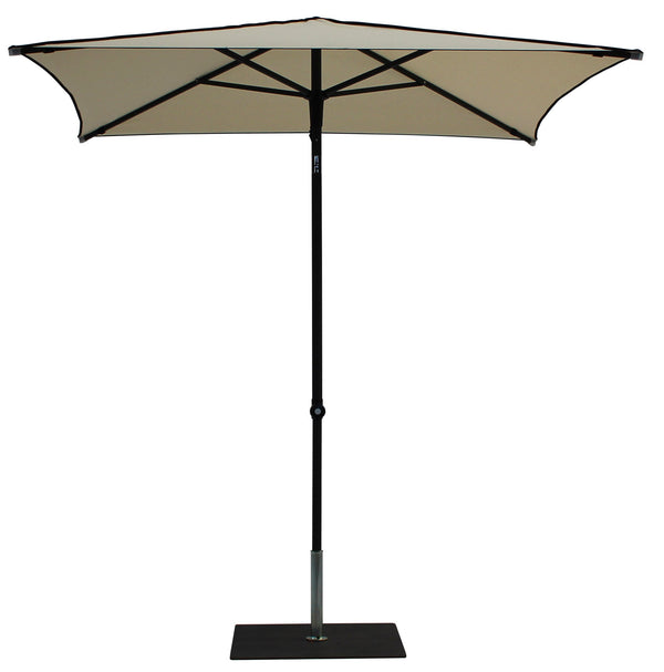 acquista Ombrellone da Giardino 2x2 m Palo Ø38 mm in Alluminio Tessuto Dralon Acrilico Border Ecru