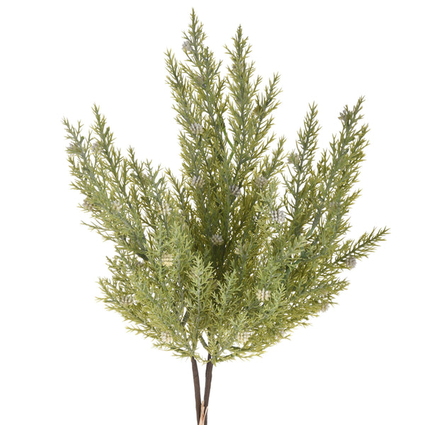 prezzo Set 4 Bruyère Artificielle à 3 Branches Hauteur 50 cm Vert