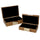 Lot de 2 Boîtes Rectangulaires en Bois Marron
