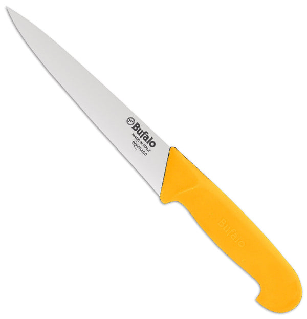 sconto Couteau de boucher Lame 14 cm Buffalo Scanno Costa Tonda S96/14 Manche Jaune