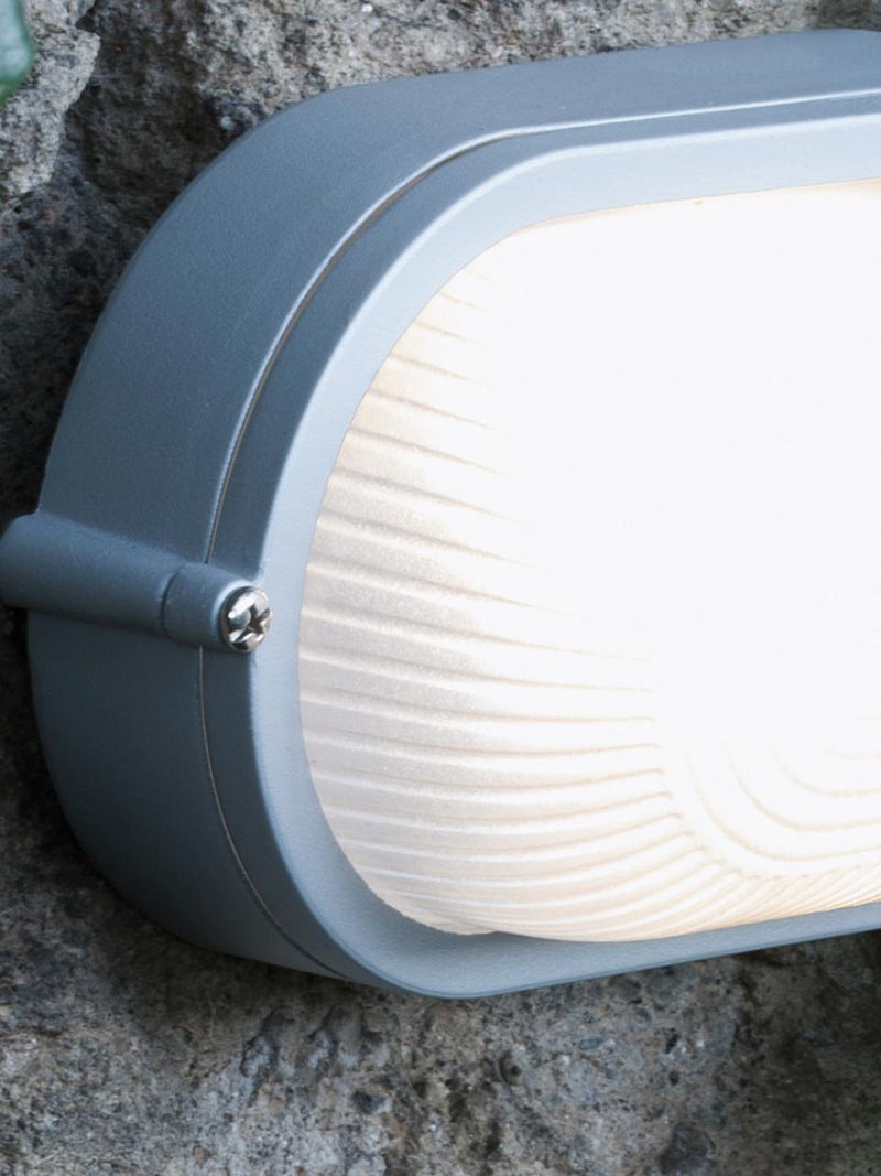 Plafoniera Ovale da Esterno a LED 10W 3000K Sovil Alluminio