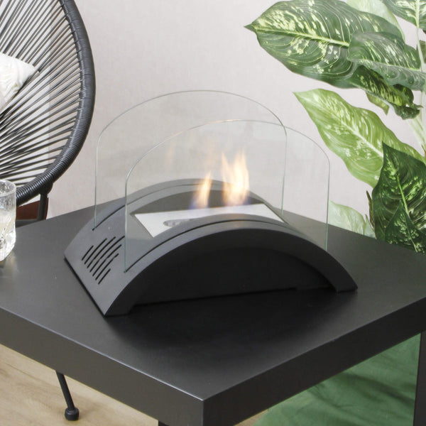 Table Cheminée Bioéthanol 21x23 cm Vannini Rocky Noir sconto