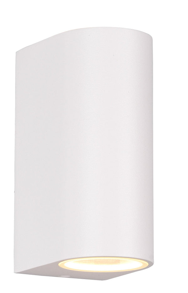 sconto Applique da Esterno Attacco GU10 in Alluminio Pressofuso Bianco Opaco