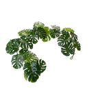 Set 2 Ghirlande 130 cm Monstera 24 Foglie Real Touch 