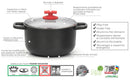Batteria di Pentole 7 Pezzi in Alluminio Pressofuso Antiaderente Olympia Love
