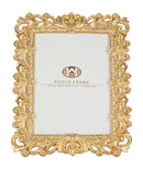 Cornice Rich 21,7x2x27 cm in Poliresina e Vetro Oro