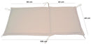 Cuscino per Poltrona da Giardino 108x48cm Bauer Summer Ecrù