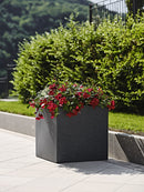 Vaso in Polietilene Schio Cubo 25 Granite Varie Misure