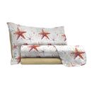 Set Lenzuola con Stampa Sopra Sotto e Federe Startfish