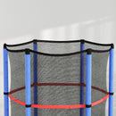 Tappeto Elastico per Bambini 3-6 Anni Ø140x190 cm con Rete di Protezione Multicolore   