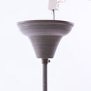 Lampadario a Sospensione Ø56 in MDF Design Shabby Bianco