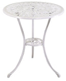 Set Tavolo e 2 Sedie da Giardino in Alluminio Parma Bianco