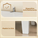 Mobile Bagno Alto da Terra 60x30x170 cm con Ripiani Regolabili in MDF e Metallo      
