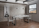 Tavolo Allungabile 180-284x90x77 cm Tecno Premium Bianco Frassino