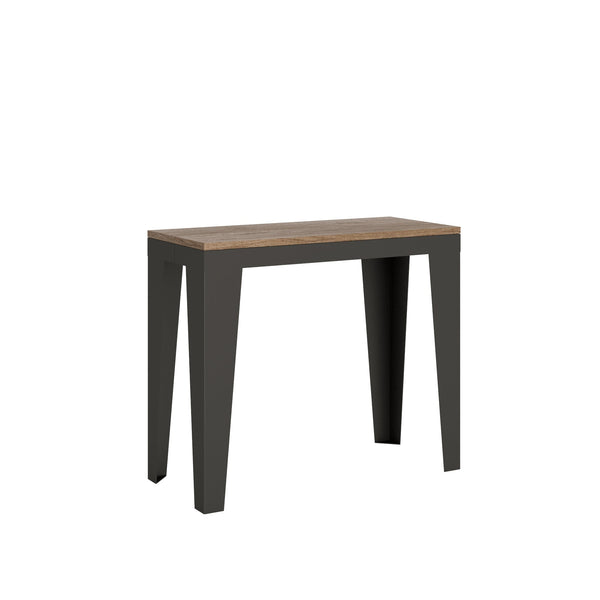 sconto Consolle Allungabile 90-300x40x77 cm in Nobilitato Marrone