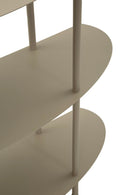 Console Saturno Tortota 90x28x81 cm in Metallo Grigio tortora      
