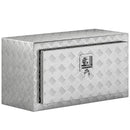 Cassetta degli Attrezzi Box Portautensili 76x35,5x40,6 cm Alluminio Argento      