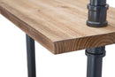 Mensole da Muro Manhattan 100x23x98 cm Legno di Abete e in Ferro Grigio e Marrone
