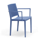 Set 4 Sedie Impilabili 81x57x56 cm con Braccioli in Polipropilene e Fibra di Vetro Porto Carta di Zucchero