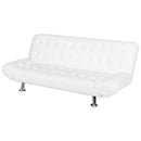 Divano Letto Prontoletto Zeus Rivestimento in Similpelle Bianco