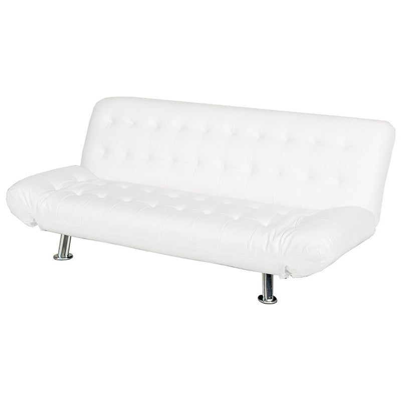 Divano Letto Prontoletto Zeus Rivestimento in Similpelle Bianco