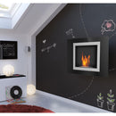 Camino a Bioetanolo da Parete 90x63 cm Flig Indianapolis Nero