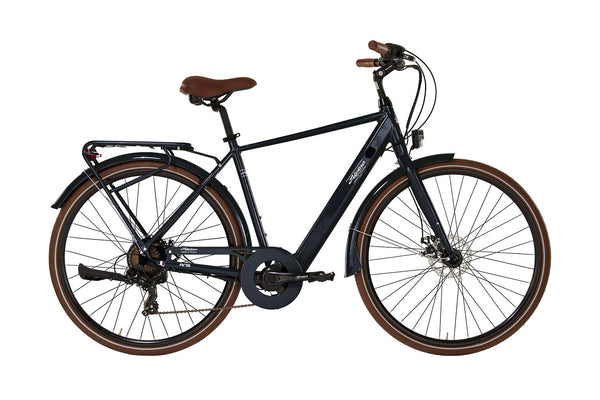 Bicicletta a Pedalata Assistita da Uomo 28" Autonomia fino a 50km Batteria 10,2 Ah Aris Nero sconto
