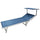 Soriani Chaise longue de jardin en aluminium Riccione Bleu