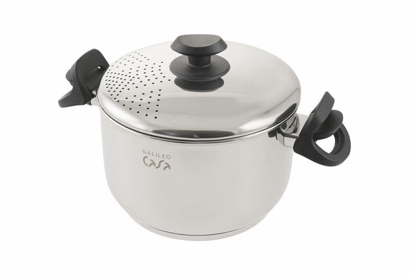 Pot en acier avec passoire Ø22cm Pot à pâtes Soriani online
