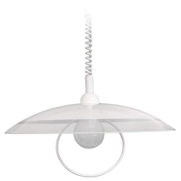 Loquet D50 1xE27 Blanc Cadre Verre Plaque Blanc E-Energy Lavinia acquista