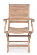 Set 2 Sedie da Giardino 58x59x91h cm con Braccioli Maryland