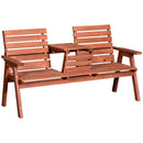 Panchina da Giardino 3 Posti Convertibile 160x70x85 cm  MechSeat Abete