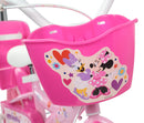 Bicicletta per Bambine 12" Disney Minnie Freno Caliper e Stabilizzatori in Acciaio Hi-Ten Rosa