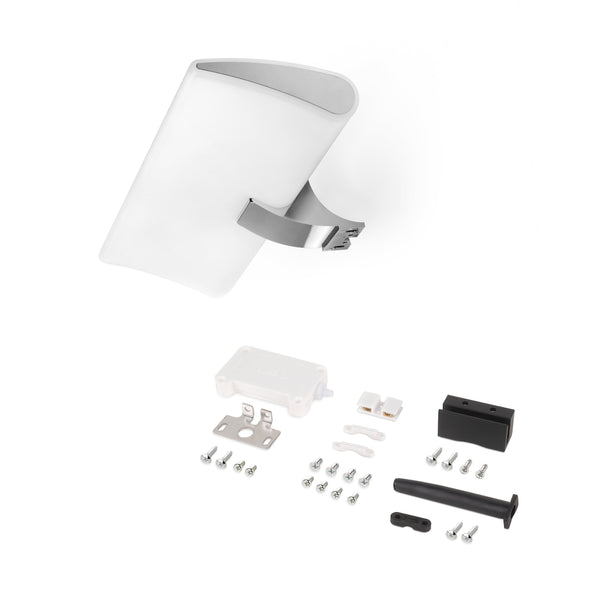 sconto Spot Led pour Miroir de Salle de Bain Aries 5 Pièces Brillo Chrome Technoplastique et Emuca Aluminium