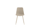 Set 4 Sedie Cover 50x58x85 cm in Polipropilene Beige       