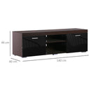Mobile TV con Due Ante in Legno 140x40x44 cm 