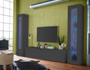 Mobile Vetrina 1 Anta 40×30×180 cm Maruska Grigio Antracite Opaco